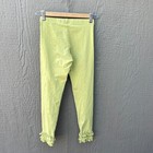 Matilda Jane Girls 12 Ruffle Pull On Leggings Stretch Cotton Polka Dot Green