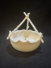 Rare Vintage 1930 s-1950s Lenox Ivory China Twig Handle Basket Made In Usa Mint