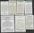 7 Different Vintage English Springer Spaniel Tobacco cigarette Dog Cards