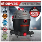 Shop-vac   12 Gallon Wet dry Vacuum  5 5 Peak Hp  Whisper Series