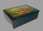 Vtg Mstera Russian Lacquer Box The Tale Of  Ruslan And Ludmila