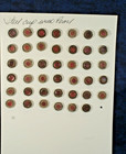 Bs1 - Vintage  Antique Buttons  Steel Cup With Pearl Accents  41 Buttons  1 2 In