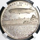 1924 Ngc Ms 65 Zeppelin Tour Eckener Uss Los Angeles Medal Pop 1 0  24091301c 
