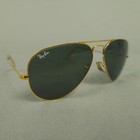Vintage Ray-ban Aviator Sunglasses Gold Frame Black Lens 58  14 B l Usa L0205
