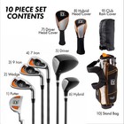 Pga Tour Youth Golf Club Set     10-piece Right-handed Kids Golf Set For Ages A   