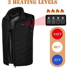 Lightweight Heated Vest With 21 Zones   4-button Control - Outdoor