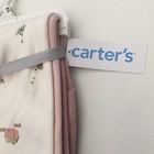 New Carter s Baby Girls  Pink   Cream Printed Burp Cloths Cotton Set Of 3