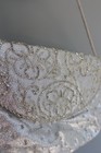 La Regal White Beaded Evening Bag Clutch Purse Women   s Stylish Formal 