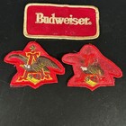 Vintage Budweiser Collectibles Lot Pins Patches Membership Card Beer Memorabilia