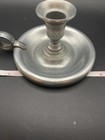 Set Of 2  Vintage Pewter Candlestick Holders Approx 5 X 2 3 4  Pre-owned See Pic