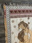 Disney Lion King Tapestry Throw Blanket Simba Nala Beacon Woven Cotton 58x45   