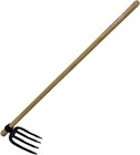 Heavy Duty Round Eye Garden Hoe - High Carbon Steel Hand-sharpened Soil Digging