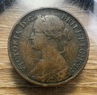 1866 Farthing Great Britain Victoria - Actual Coin Shown - Free Shipping Inv 282