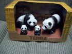 Panda Family Of 4   Terra By Battat  Giant Panda Set   New 