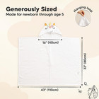 Organic Baby Towel With Hood For Girls  Boys  Soft  uria 