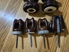 Insulators Ceramic Brown Clay Telegraph  Insulator Collectible 5 Inches Antique
