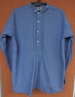 Traditional German Trachten Overhead Shirt Schmied Rochel Smock Check Cotton  m 