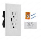 Electrical Ac Power Outlet Panel Wall Socket  Receptacle Usb-c Usb-a Port Lot