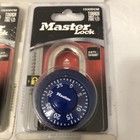 5- Lock Master Lock Combination School Padlock   2-key Locks New Lot Of 7