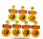 Lot Of 7 Vintage Smokey The Bear Lapel Pins   1 Jr  Forest Ranger Badge