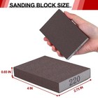 Ynzdrwa 8 Pack Sanding Sponge  Washable And Reusable Blocks For Brown 