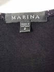 Marina Black Pink Geometric Sequin V-neck Long Sleeve Stretch Maxi Dress 2