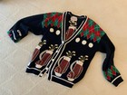 Vintage Ugly Christmas Woman s Cardigan Sweater Christopher Banks