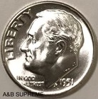 1951 Roosevelt Dime Gem Bu Uncirculated 90  Silver