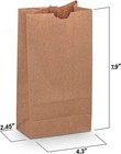 Mt Products Extra Small Brown Paper Bags - 2 Lb Paper Lunch Bags - Pack Of 200