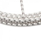 8 Feet Non Tarnish Silver Plated Copper 18 Gauge Twisted Square Wrapping Wire 