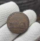 1794 Half Penny Poseidon   Trident Whale      Fishery Conder Token Colonial Coin