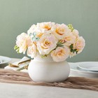 50 Pack Champagne Roses Artificial Flowers Bulk  3  Stemless Silk Roses