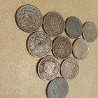 10 Decent Us Large Cents   8 Different Dates   Check Pix   Affordable Coins   