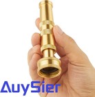 Pack Of 2 Heavy Duty Brass Hose Nozzle-4    Adjustable Twist Garden Hose Nozzles