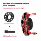 12 7 Mm   15 Mm  5x112 Staggered Wheel Spacers Hubcentric 66 56mm For Audi A4 A5