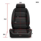 1 Pair Universal Pvc Leather Easy Reclinable Black Obs Style Seats Car Seats