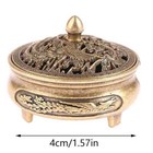 Antique Brass Pocket Dragon Phoenix Incense Burner Hollow Incense Chinese