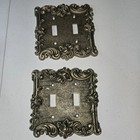 Lot Of 7 Vintage American Tack   Howe Light Switch  And Plug Cover Plates Rose 