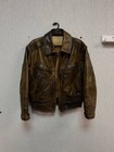 Vintage Fly Jacket Genuine Leather Men s Very Rare Size 48