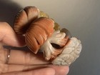 55 6mm Rare Gray Natural Mongolian Jade Bangle Sculpture shetei Cui hand Carved