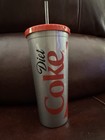 Diet Coke Plastic Tall Plastic Tumbler With Straw New Lightweight Reusable Cup 