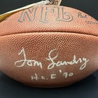 Tom Landry Signed Autographed Official Nfl Dallas Cowboys Hof Authentic Certifie