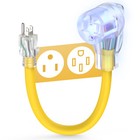 15 Amp Male To 50 Amp Female Rv Adapter Electrical Converter Cord 5-15p  14-50r