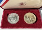 1983-84 Olympic Proof Silver Dollars 2-coin Us Commemorative Set