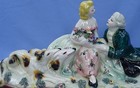 25  Borzoi Lady Gent Italy Capodimonte Dog Figurine 1950s Marked