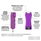 Sabre Pepper Spray   Stun Gun Kit Self-defense Purple S5pr-f15pr Fast Ship