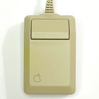 Vtg Apple Mouse Iic A2m4015 8-pin Wired Beige Genuine Made In Usa - Tested