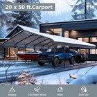 Metal Carport Heavy Duty Car Port Shelter Garage 20x30  20x20  12x25  12x20 