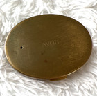 Vintage Avon Empress Powder Compact Green Blue Enamel Mirror Makeup Fancy