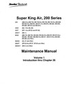 Beechcraft Super King Air 200 B200 Service Maintenance Manual Improved Usb Or Dl
